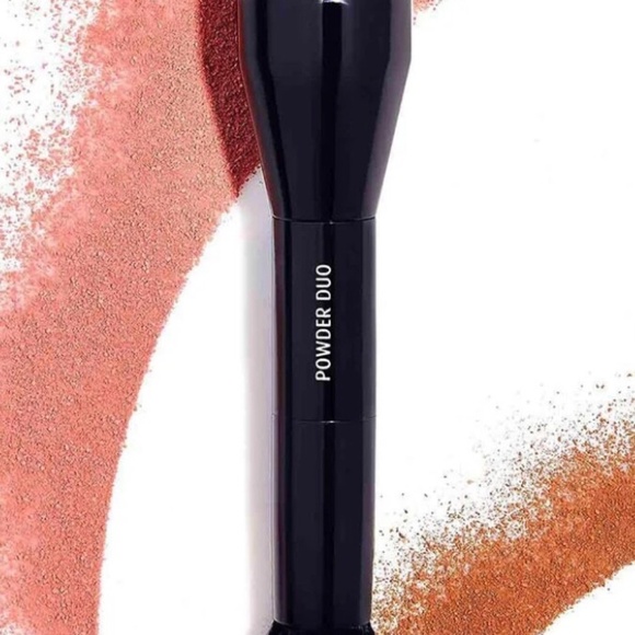 Lune+Aster POWDER DUO BRUSH Multi-tasking, Dual-ended, Vegan - New no Box - Picture 3 of 4